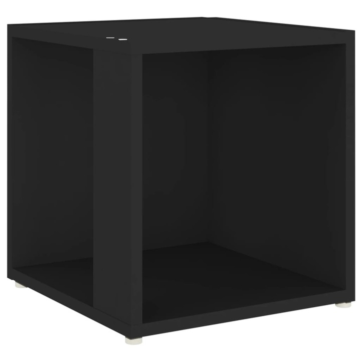 Странична маса vidaXL, Черна, 33x33x34,5 см, Инженерно дърво, 5.03 Kg