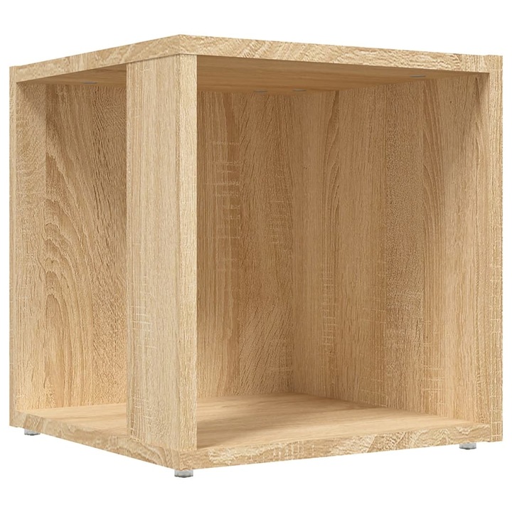 Странична маса vidaXL, Дъб сонома, 33x33x34,5 см, Инженерно дърво, 4.52 Kg