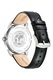 Citizen, Иноксов часовник Eco-Drive с кожена каишка, Сребрист, Черен