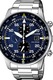 Citizen, Часовник Eco-Drive с хронограф, Сребрист, Тъмносин