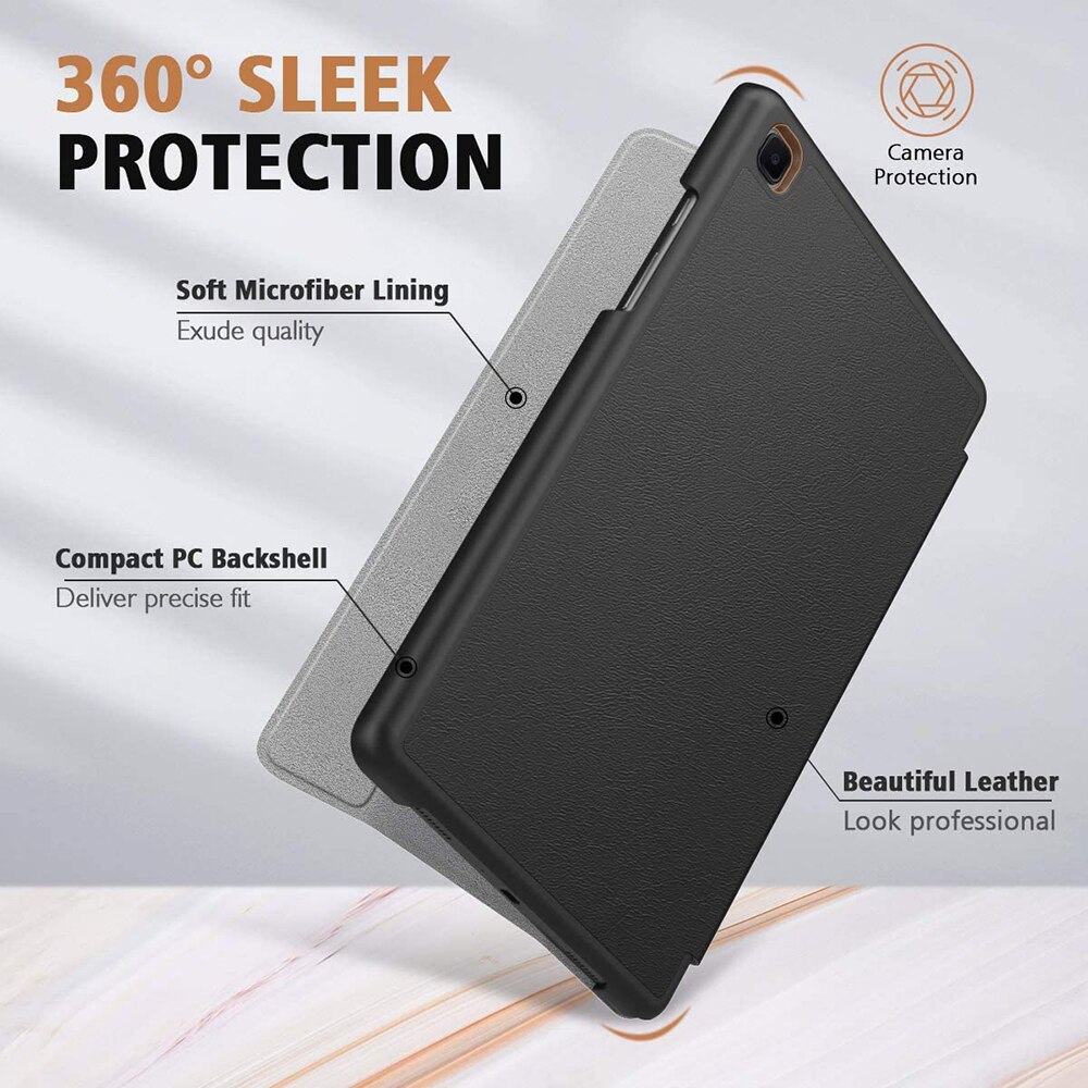 Husa pentru tableta Samsung Galaxy Tab A7 10.4 (2020 / 2022), Techsuit FoldPro, Negru