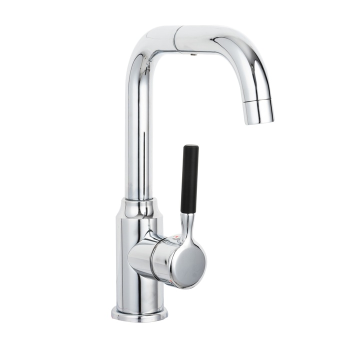 OEM mosdó csaptelep, forgatható csővel, fényes króm