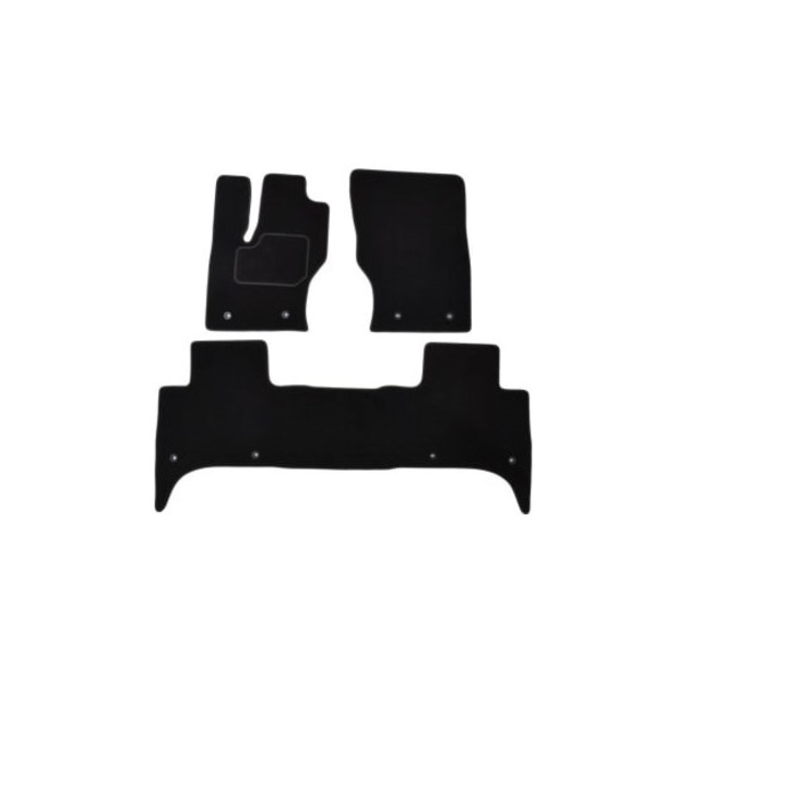 Set 3 covorase mocheta, pentru LAND ROVER, RANGE ROVER III 03.2002-08.2012, negre