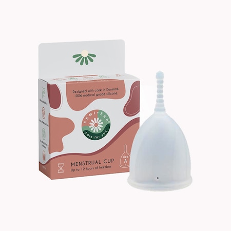Cupa menstruala FEMIEKO din silicon medical, reutilizabila, ecologica, capacitate 32ml, marimea B