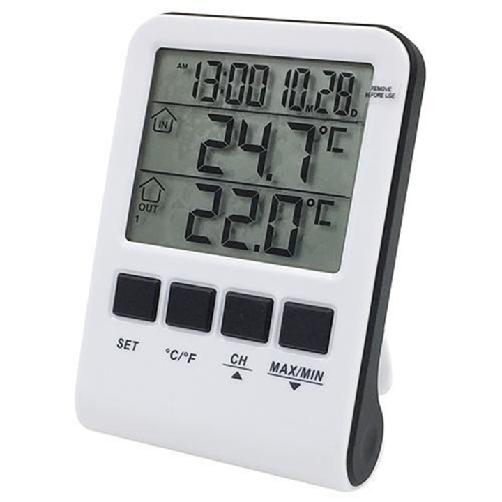 Statie meteo , interior/exterior cu senzor de temperatura wireless