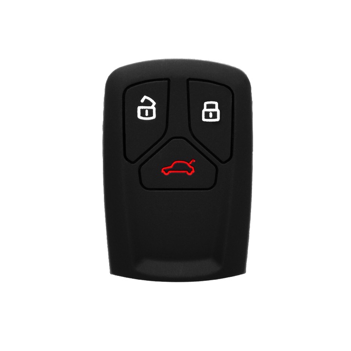Audi RS4, RS5, C8, SQ5, autókulcs tok, X1755, fekete