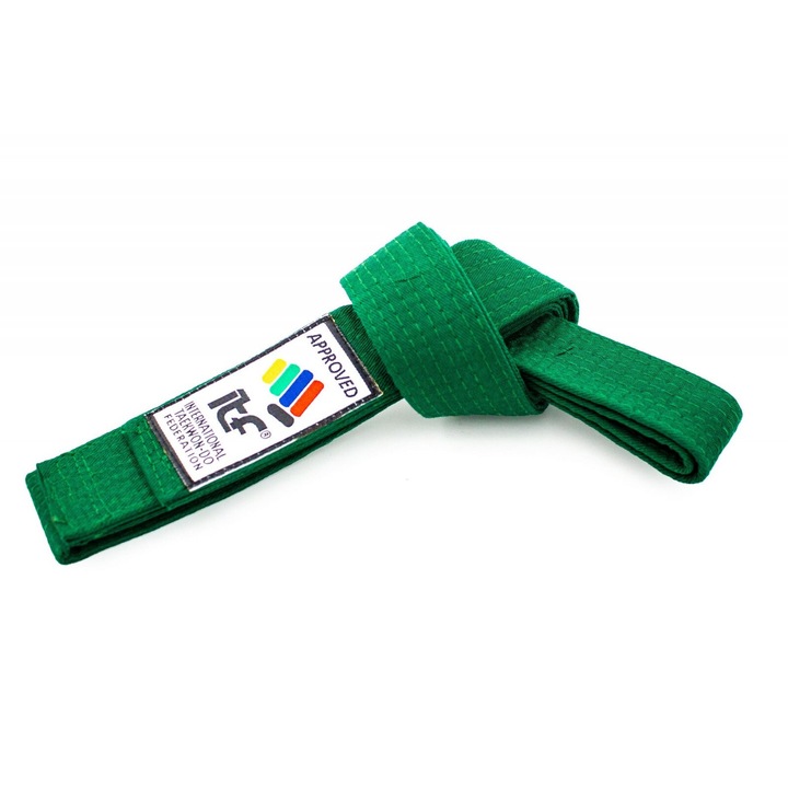 Taekwon-Do "ITF" öv, zöld, 220cm