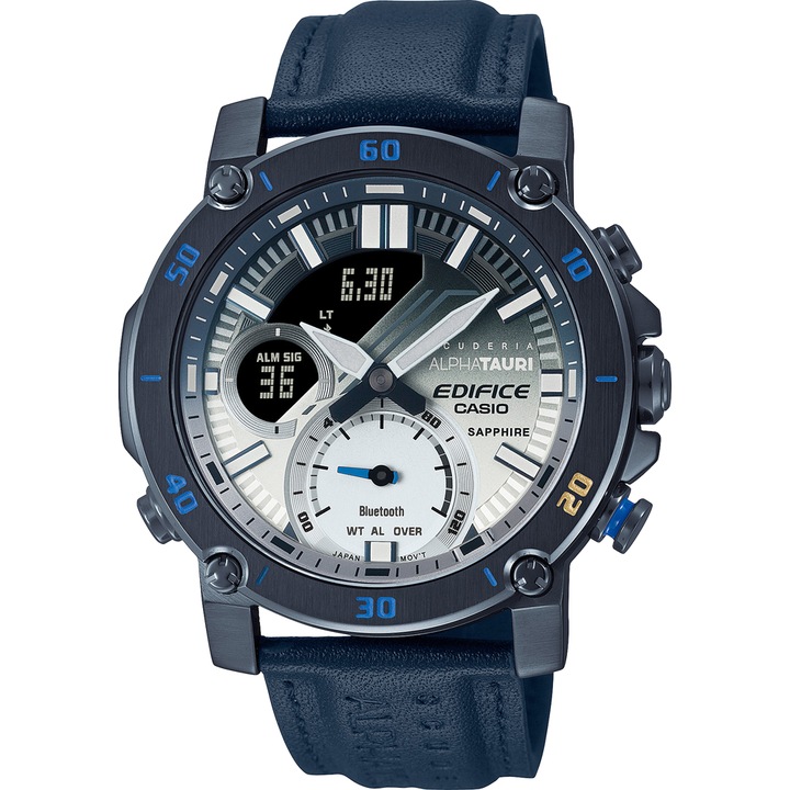 Casio, Аналогово-дигитален часовник от инокс, Петрол
