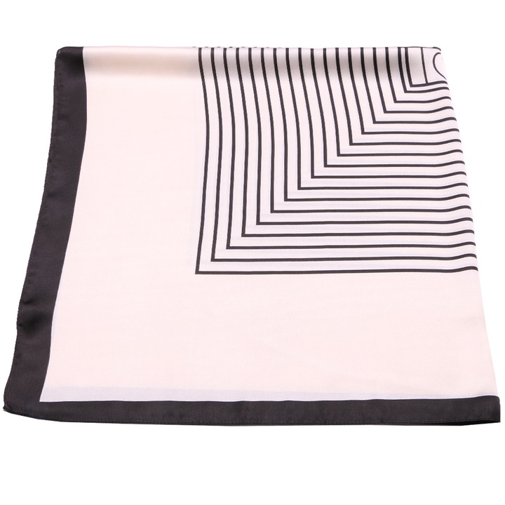 Дамски шал Joolar SK02WE, Имитация на коприна,90 х 90 см, Бял