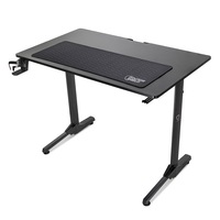 Birou Gaming, Dr.Shield EVO 2.0, Marime L, 100 x 60 x 75 CM, Cadru Otel, Blat Fibra de Carbon, Mouse Pad Inlcus - Negru