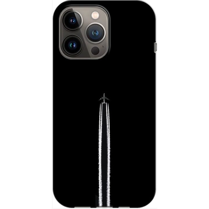 Husa compatibila cu Apple iPhone 12, iPhone 12 Pro model Airplane, Silicon, TPU, Viceversa