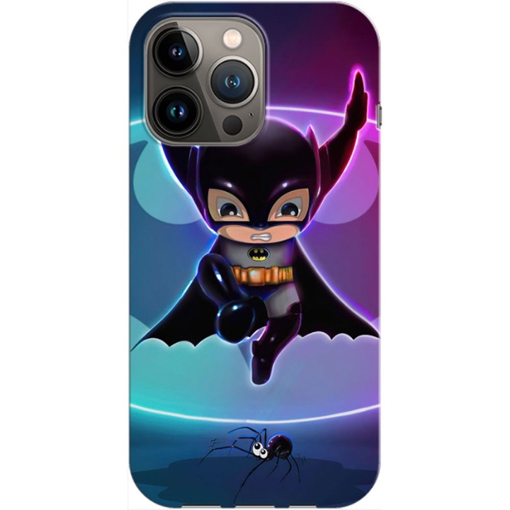 Husa compatibila cu Apple iPhone 12, iPhone 12 Pro model Baby Batman, Silicon, TPU, Viceversa
