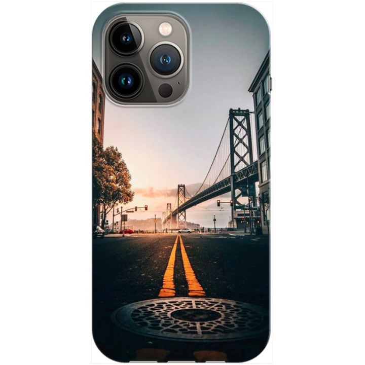 Husa compatibila cu Apple iPhone 12, iPhone 12 Pro model City Streets, Silicon, TPU, Viceversa