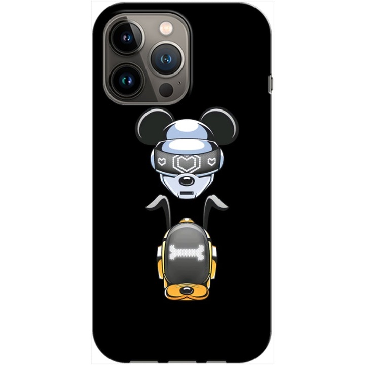 Husa compatibila cu Apple iPhone 12, iPhone 12 Pro model Daft Mouse, Silicon, TPU, Viceversa
