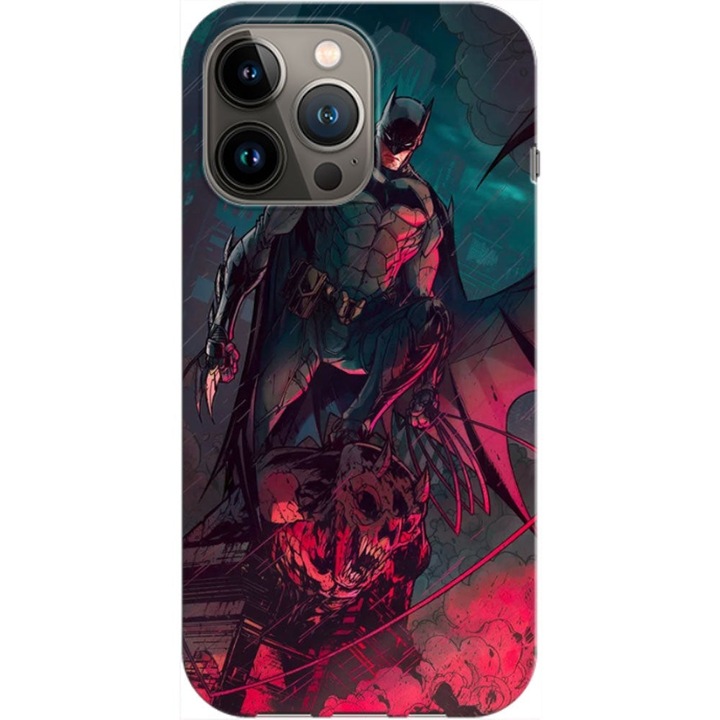 Husa compatibila cu Apple iPhone 12, iPhone 12 Pro model Dark Night Rising, Silicon, TPU, Viceversa