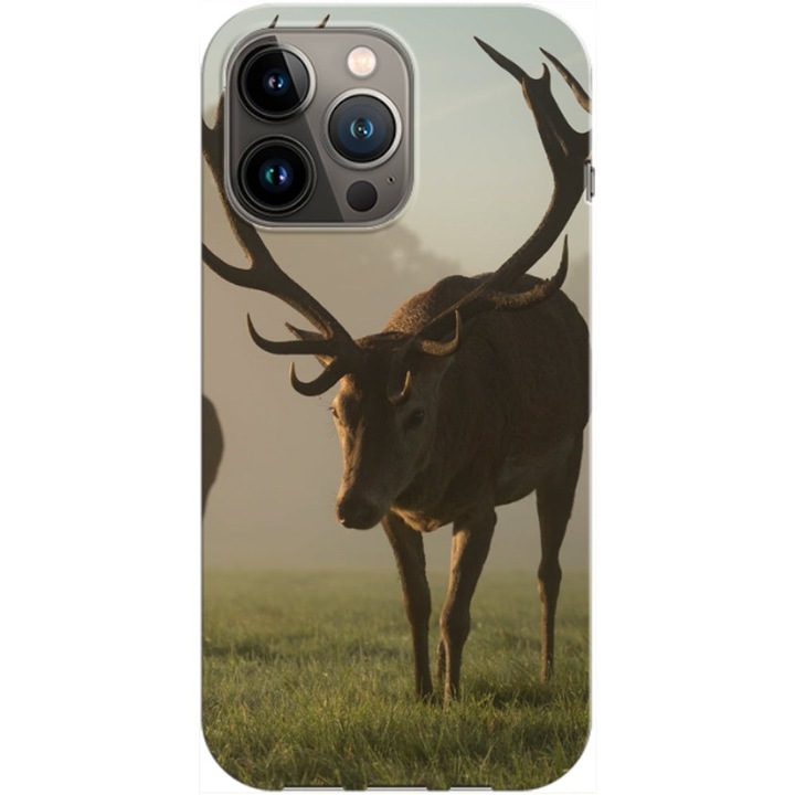 Husa compatibila cu Apple iPhone 12, iPhone 12 Pro model Deer, Silicon, TPU, Viceversa