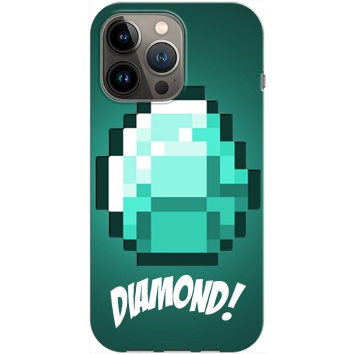 Husa compatibila cu Apple iPhone 12, iPhone 12 Pro model Diamond , Silicon, TPU, Viceversa