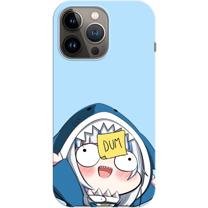 Husa compatibila cu Apple iPhone 12, iPhone 12 Pro model Dummy Shark, Silicon, TPU, Viceversa