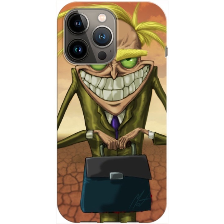 Husa compatibila cu Apple iPhone 12, iPhone 12 Pro model Freaky Fred, Silicon, TPU, Viceversa