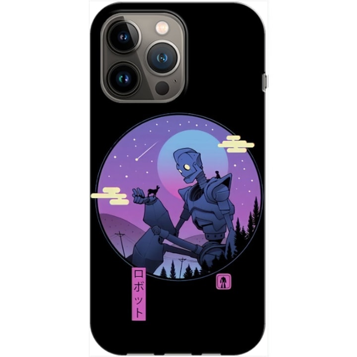 Husa compatibila cu Apple iPhone 12, iPhone 12 Pro model Gentle Robot, Silicon, TPU, Viceversa