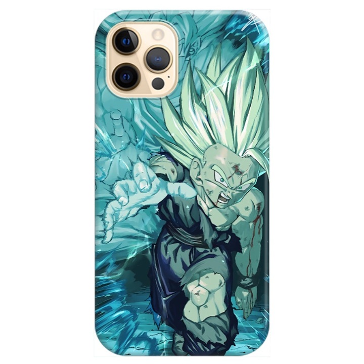Husa compatibila cu Apple iPhone 12, iPhone 12 Pro model Gohan Dragon Ball , Silicon, TPU, Viceversa