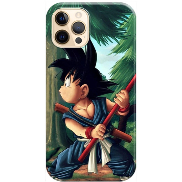 Husa compatibila cu Apple iPhone 12, iPhone 12 Pro model Goku Dragon Ball Z , Silicon, TPU, Viceversa