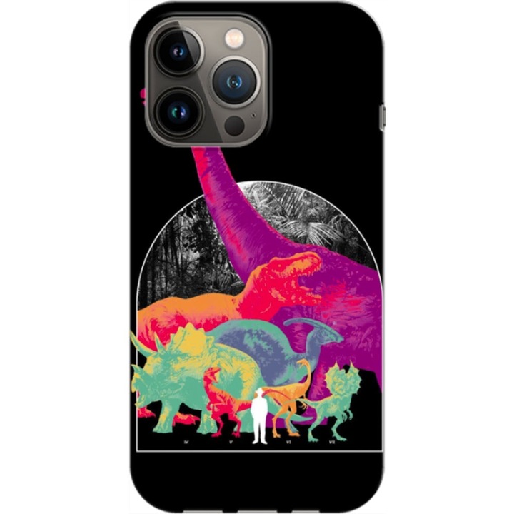 Husa compatibila cu Apple iPhone 12, iPhone 12 Pro model Jurassic Park, Silicon, TPU, Viceversa