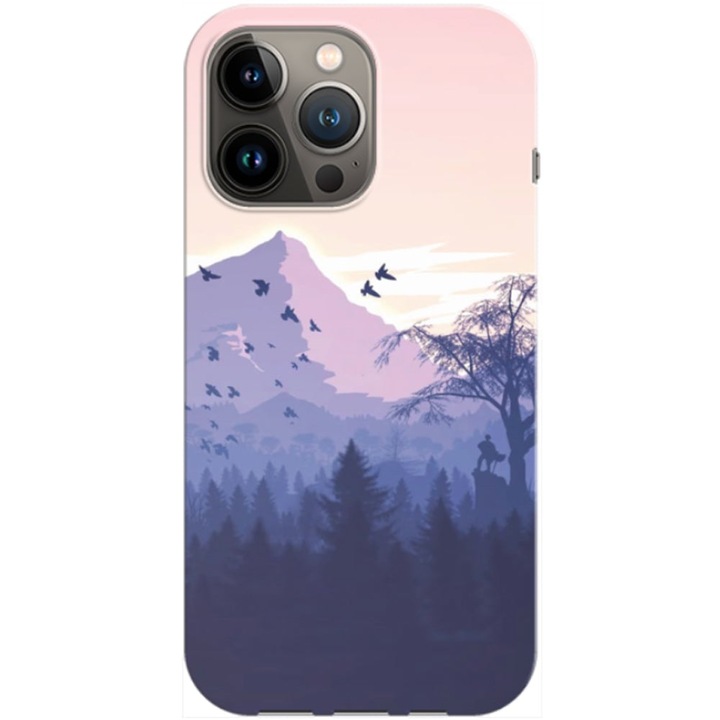 Husa compatibila cu Apple iPhone 12, iPhone 12 Pro model Minamal Nature, Silicon, TPU, Viceversa