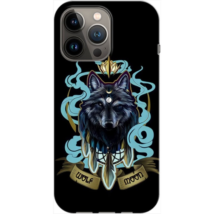 Husa compatibila cu Apple iPhone 12, iPhone 12 Pro model Moon Wolf, Silicon, TPU, Viceversa