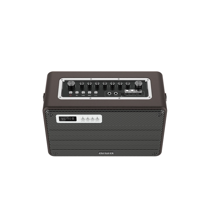 Boxa portabila cu doua microfoane si telecomanda, bluetooth 5.0, Karaoke, Aiwa, MI-X420/BR