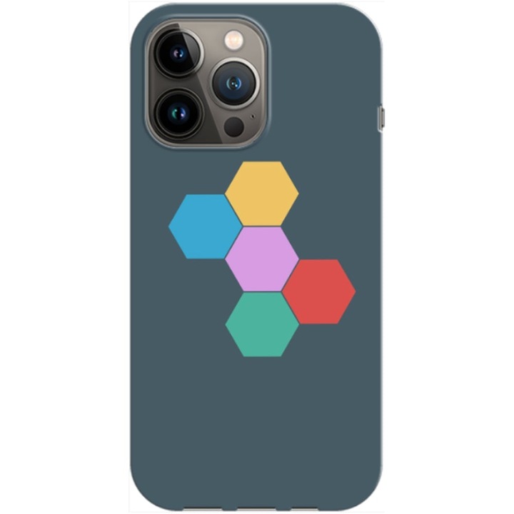 Husa compatibila cu Apple iPhone 12, iPhone 12 Pro model RGB, Silicon, TPU, Viceversa