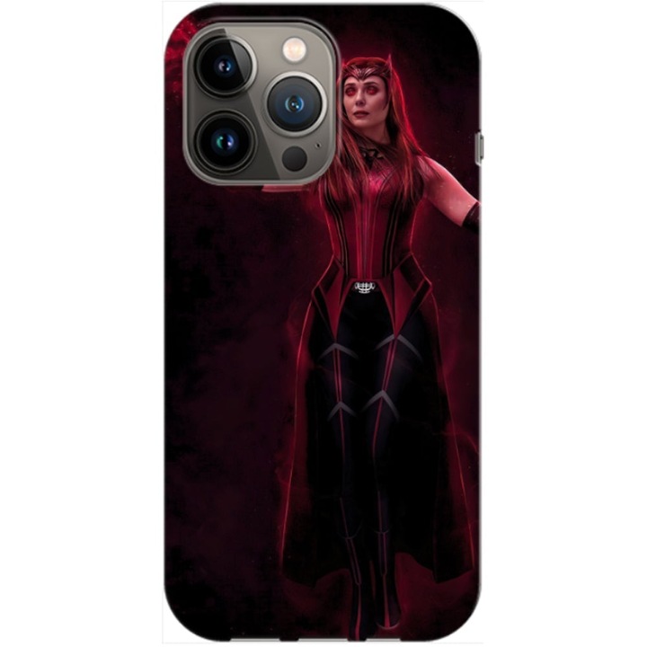 Husa compatibila cu Apple iPhone 12, iPhone 12 Pro model Scarlet Witch, Silicon, TPU, Viceversa