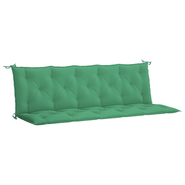 Perna banca de gradina vidaXL, verde, 180x(50+50)x7cm, material oxford