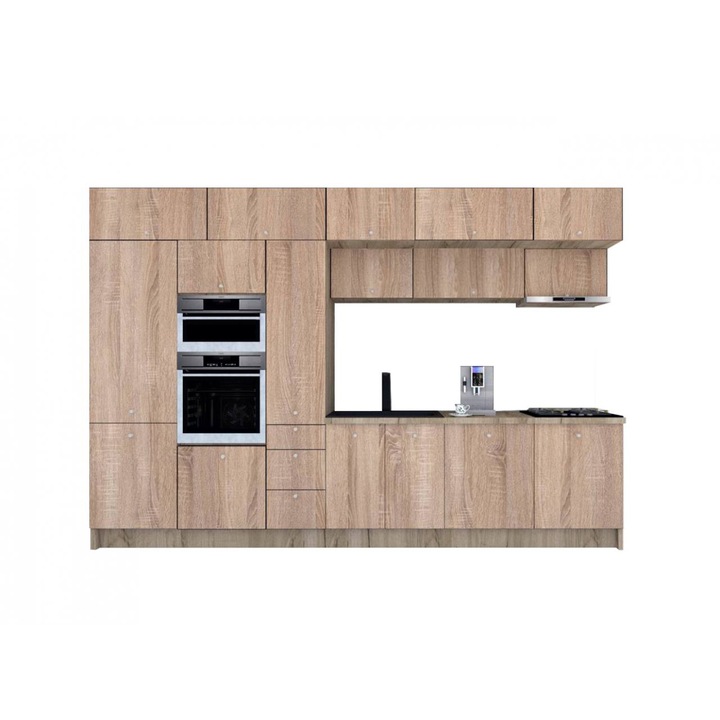 Set Bucatarie Genarom Zone PAL 360, 360 x 243 x 60 cm, K002 / Decor 3025