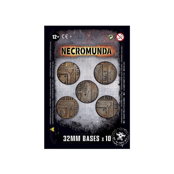 Baze Miniaturi Necromunda, Games Workshop, 32mm Bases, 10 bucati
