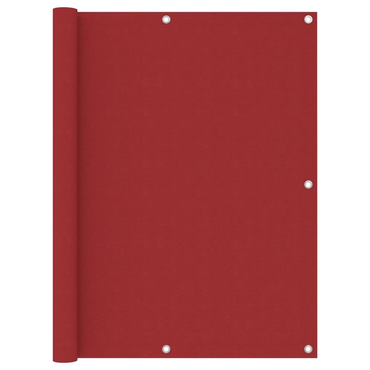 Prelata balcon vidaXL, rosu 120x400 cm tesatura Oxford, 0.98 kg