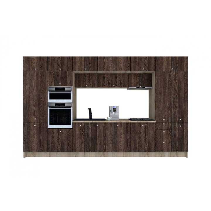 Set Bucatarie Genarom Zone PAL 400, 400 x 243 x 60 cm, K002 / Decor 7648