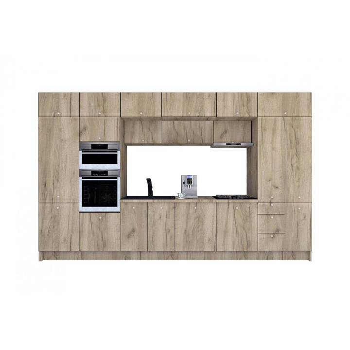 Set Bucatarie Genarom Zone PAL 400, 400 x 243 x 60 cm, K002 / Decor K002