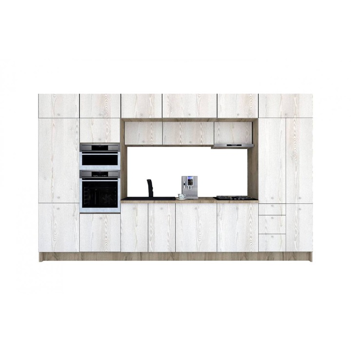 Set Bucatarie Genarom Zone PAL 400, 400 x 243 x 60 cm, K002 / Decor K010