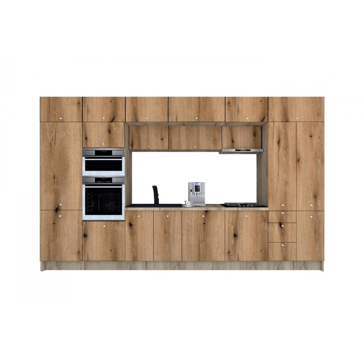 Set Bucatarie Genarom Zone PAL 400, 400 x 243 x 60 cm, K002 / Decor K365