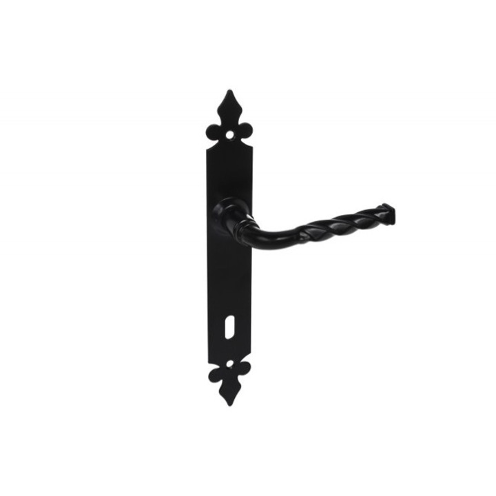 Дръжка LILIA, Обикновен ключ, 72мм, черна