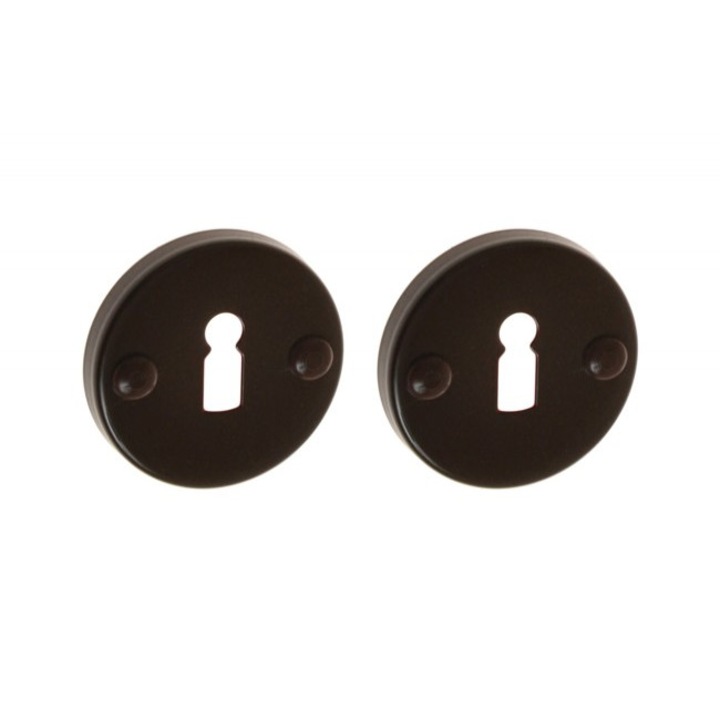 Розетка за дръжки модел VIOLA, Кръгла, Обикновен ключ, Кафява