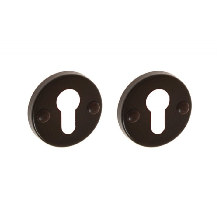 Розетка за дръжки модел VIOLA, Кръгла, Секретен ключ, Кафява