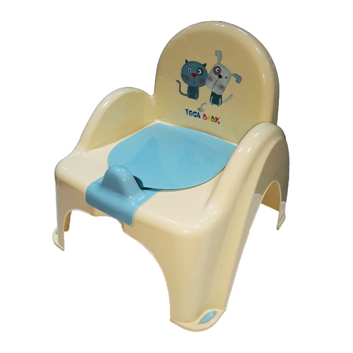 Tega Baby Princess PK-007-107A ülőke típusú bili tetővel, krém