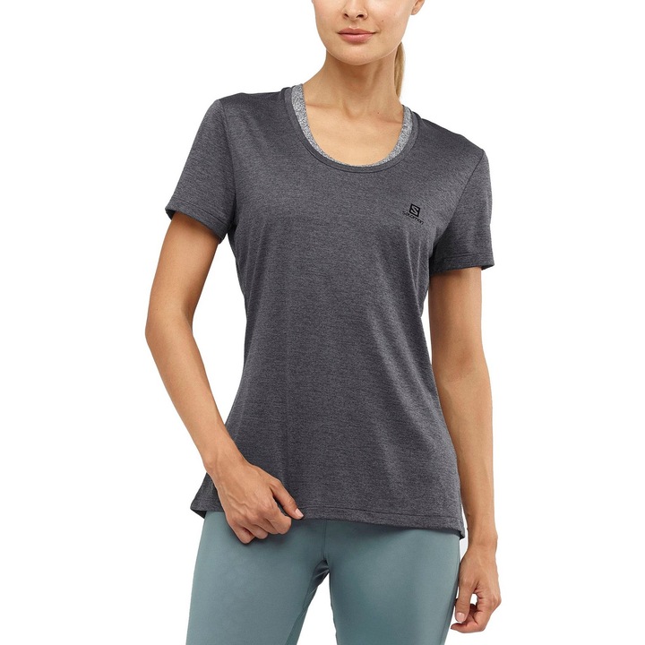 Tricou sport, Salomon AGILE SS TEE W, Gri