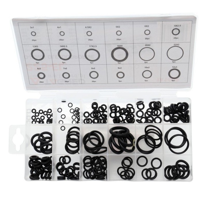 Set garnituri din cauciuc, Tagred, 225 piese, TA1409