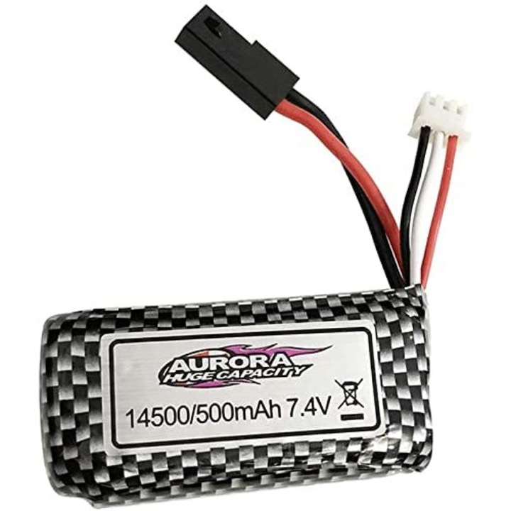 Батерия, Yunique, 7.4V 500mAh, Hosim 9136, Сива, 1 брой