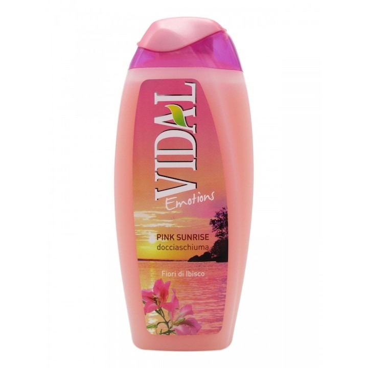 Tusfürdő Vidal rózsaszín sunrise hibiszkusz virágok 250ml
