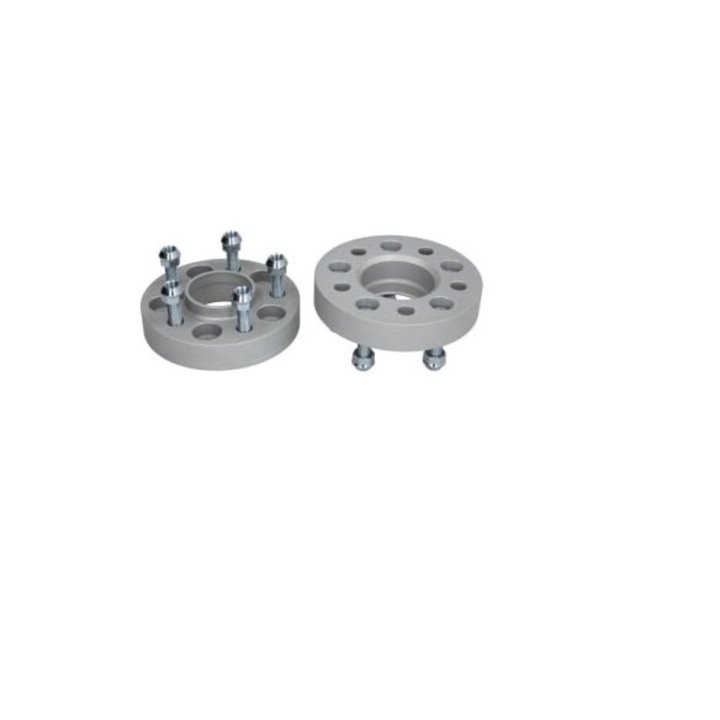 Két autó keréktávtartó készlet, 5x114; vastagsága 30 mm, középső átmérője 70,5 mm, M14 csavarok mellékelve