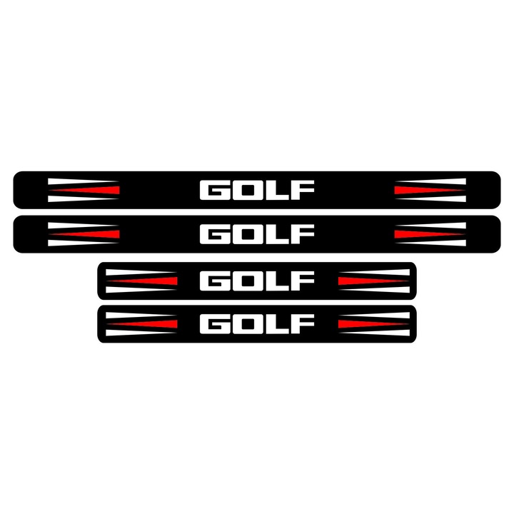 Set stickere praguri, VolskWagen Golf, decorativ, Grafic Advertising